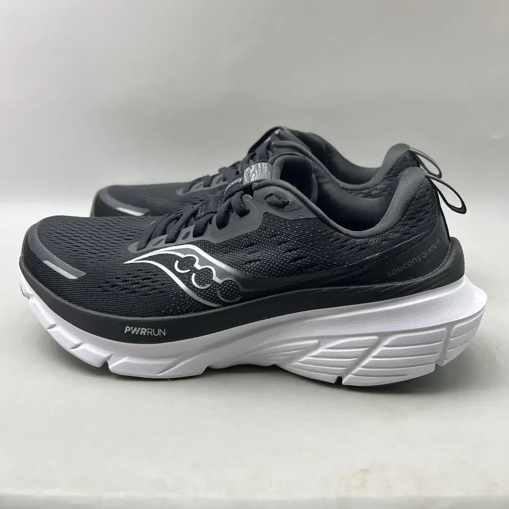 Saucony Guide 18 Running Shoes Women Size 8.5 Black Mesh Comfort Cushion Sneaker
